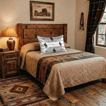 Load image into Gallery viewer, Baha Ranch Satin Saddle Up Pillow Case White Made in America
