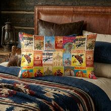 Load image into Gallery viewer, Baha Ranch Vintage Rodeo Poster Satin Pillow Case Made in America
