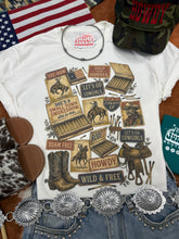 Load image into Gallery viewer, Wild and Free Rodeo Graphic Tee
