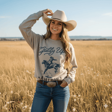 Load image into Gallery viewer, Giddy Up America Graphic Sweatshirt
