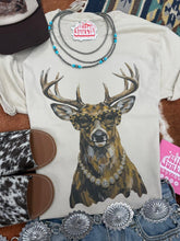 Load image into Gallery viewer, Glam Whitetail Deer Graphic Tee
