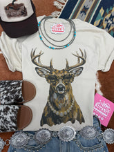 Load image into Gallery viewer, Glam Whitetail Deer Graphic Tee
