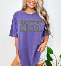 Load image into Gallery viewer, Wifey Checkered - Comfort Colors
