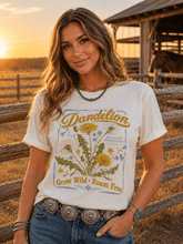 Load image into Gallery viewer, Grow Wild Dandelion Graphic Tee
