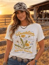 Load image into Gallery viewer, Grow Wild Dandelion Graphic Tee
