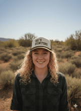 Load image into Gallery viewer, He's Hunting Trucker Hat
