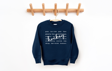 Load image into Gallery viewer, Youth Sport Writing Sweatshirt - Multiple Options
