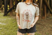 Load image into Gallery viewer, Homegrown Cowgirl Raw V-neck Graphic Tee
