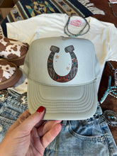 Load image into Gallery viewer, Horse Shoe Trucker Hat
