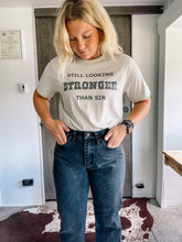 Load image into Gallery viewer, Stronger Than Sin Graphic Shirt – Graphic Tee, Long Sleeve &amp; Crewneck
