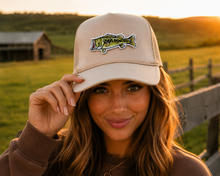 Load image into Gallery viewer, Largemouth Bass Patch Trucker Hat
