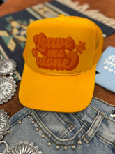 Load image into Gallery viewer, Leave Me Alone Retro Flower Trucker Hat
