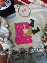 Load image into Gallery viewer, Let's Ho Girls Christmas Glitter Patch Sweatshirt
