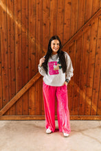 Load image into Gallery viewer, Let's Ho Girls Christmas Glitter Patch Sweatshirt
