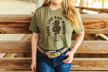 Load image into Gallery viewer, Long Live Rad Women Boxy Crop Graphic Tee
