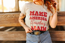 Load image into Gallery viewer, Make America Cowboy Again Stars Graphic Tee

