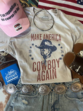 Load image into Gallery viewer, Make America Cowboy Again Trump 2024 Graphic Tee
