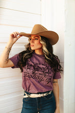 Load image into Gallery viewer, Maroon Cowboy Up Graphic Tee
