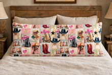 Load image into Gallery viewer, Baha Ranch Painted Cowgirl Western Body Pillow Cover Made in America
