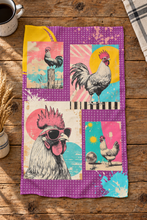 Load image into Gallery viewer, Baha Ranch Set of 2 (same) Chicken Days Kitchen Towels Made in America
