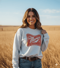 Load image into Gallery viewer, Merica Red Logo Graphic Sweatshirt
