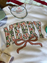 Load image into Gallery viewer, Merry Christmas Camo Print Sweatshirt
