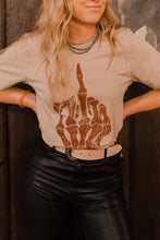 Load image into Gallery viewer, Middle Finger Skeleton Graphic Tee
