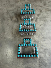 Load image into Gallery viewer, Mini Square Turquoise Claw Hair Clip
