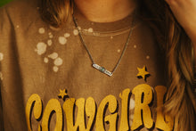 Load image into Gallery viewer, Nocona Bar Necklace with Turquoise Stone
