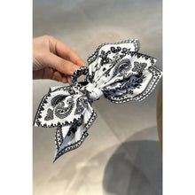Load image into Gallery viewer, Paisley Bow Claw Hair Clip
