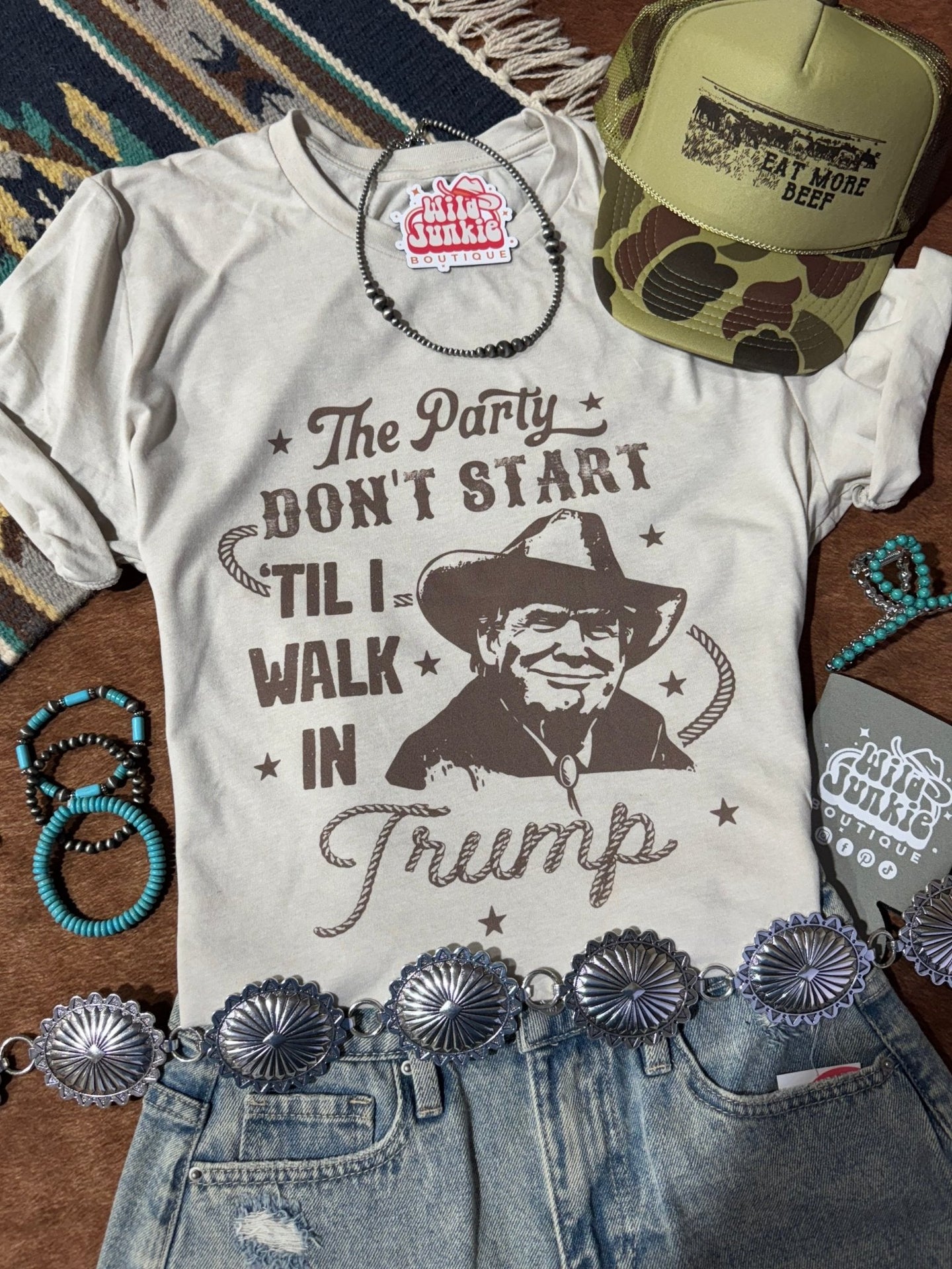 Party Don't Start Trump Graphic Tee
