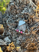 Load image into Gallery viewer, Pink Mosaic Beaded Chain Bracelet
