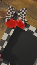 Load and play video in Gallery viewer, Checkered Cherry Sticky Note Holder
