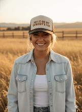 Load image into Gallery viewer, Put It On My Cowboy's Tab Trucker Hat
