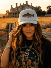 Load image into Gallery viewer, Rainbow Trout Trucker Hat
