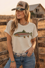 Load image into Gallery viewer, Rainbow Trout Graphic Tee
