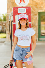 Load image into Gallery viewer, Red, White &amp; Western Babydoll Graphic Tee
