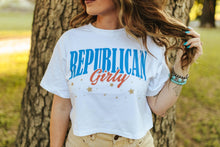 Load image into Gallery viewer, Republican Girly Boxy Crop Graphic Tee
