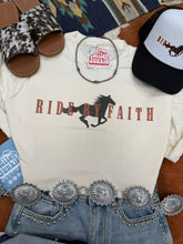Load image into Gallery viewer, Ride By Faith Graphic Tee
