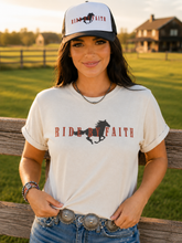 Load image into Gallery viewer, Ride By Faith Graphic Tee
