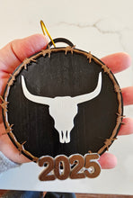 Load image into Gallery viewer, 3D Print Western Barbwire Christmas Ornaments Made in America
