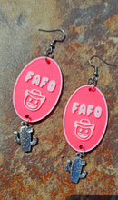 Load image into Gallery viewer, 3D Printed Word Salad Earrings
