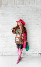 Load image into Gallery viewer, Baha Ranch Retro Pop Western Wild West Leopard Blazer
