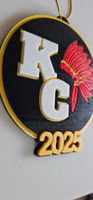 Load image into Gallery viewer, 3D Print Chiefs Kc Kansas City Football Ornament or Keychain
