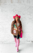 Load image into Gallery viewer, Baha Ranch Retro Pop Western Wild West Leopard Blazer
