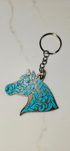 Load image into Gallery viewer, Baha Ranch Year of the Horse Tooled 3d Print Bookmark Keychain Hatpin Magnet Purse Charm Made in America
