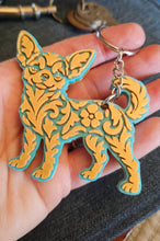 Load image into Gallery viewer, 3D Print Chihuahua Tooled Keychain Made in America
