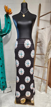 Load image into Gallery viewer, Turquoise Silver Concho Maxi Skirt

