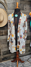 Load image into Gallery viewer, Vintage Cowgirl Collage Western Lightweight Cardigan

