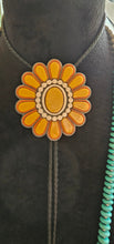 Load image into Gallery viewer, Baha Ranch Gold Cream Concho 3D Inlay Bolo Made in America
